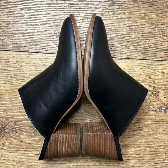 Madewell Harper Black Leather Mules Size 8 - Picture 5 of 11